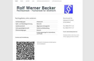Rechtsanwalt Rolf Werner Becker